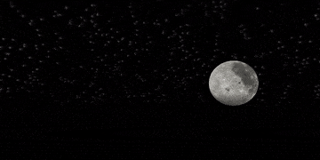 Gif of the moon getting bigger in the sky